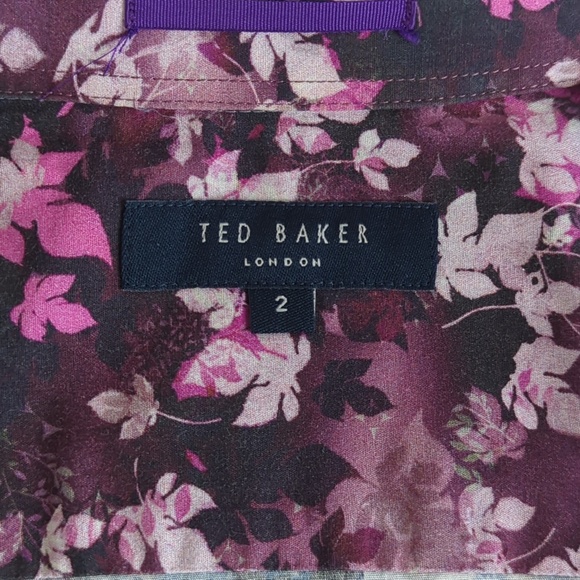 Ted Baker Men’s Floral Long Sleeve Button Down Shirt - Picture 2 of 16